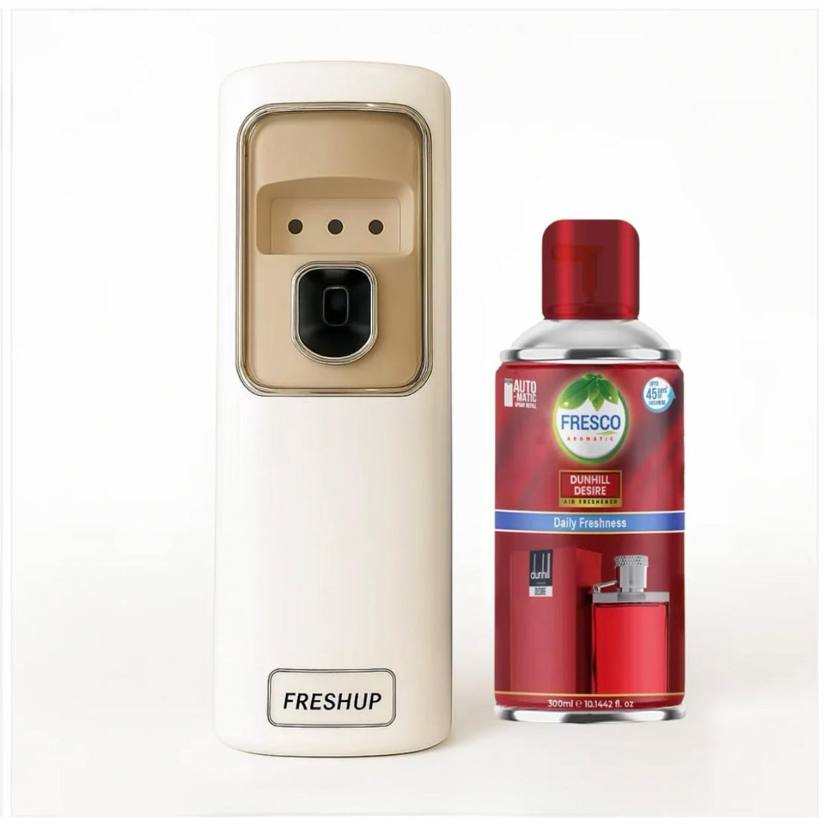 Freshup Automatic Fragrance Dispenser with LED Light, Free Refill and D-Size Batteries