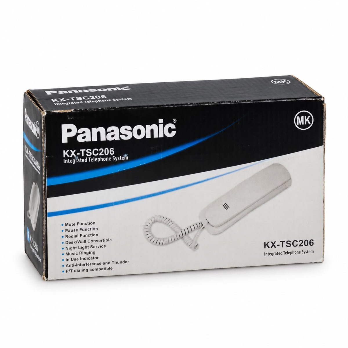 Panasonic KX-TSC206 Black Corded Landline Telephone
