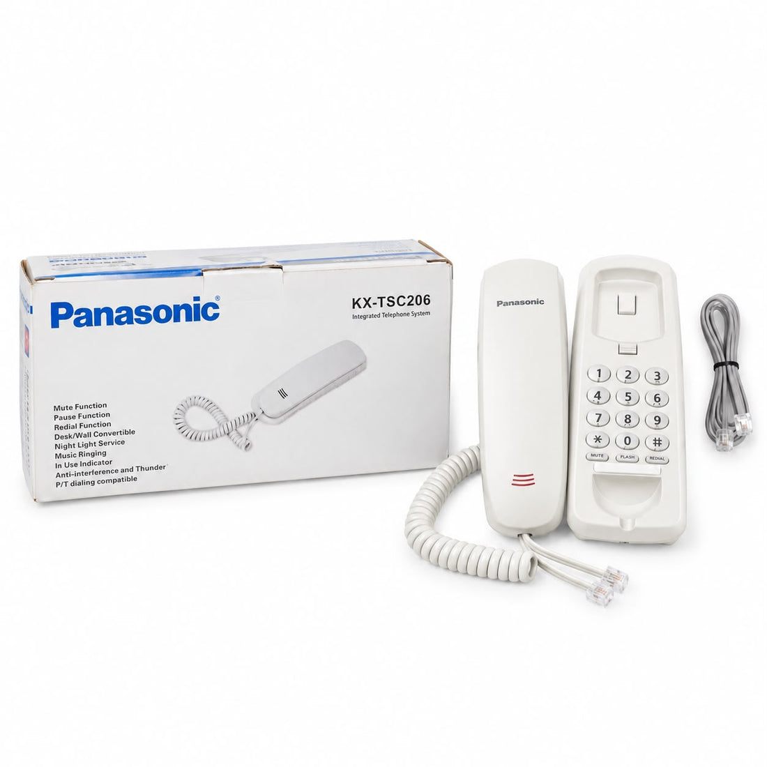 Panasonic KX-TSC206 Black Corded Landline Telephone