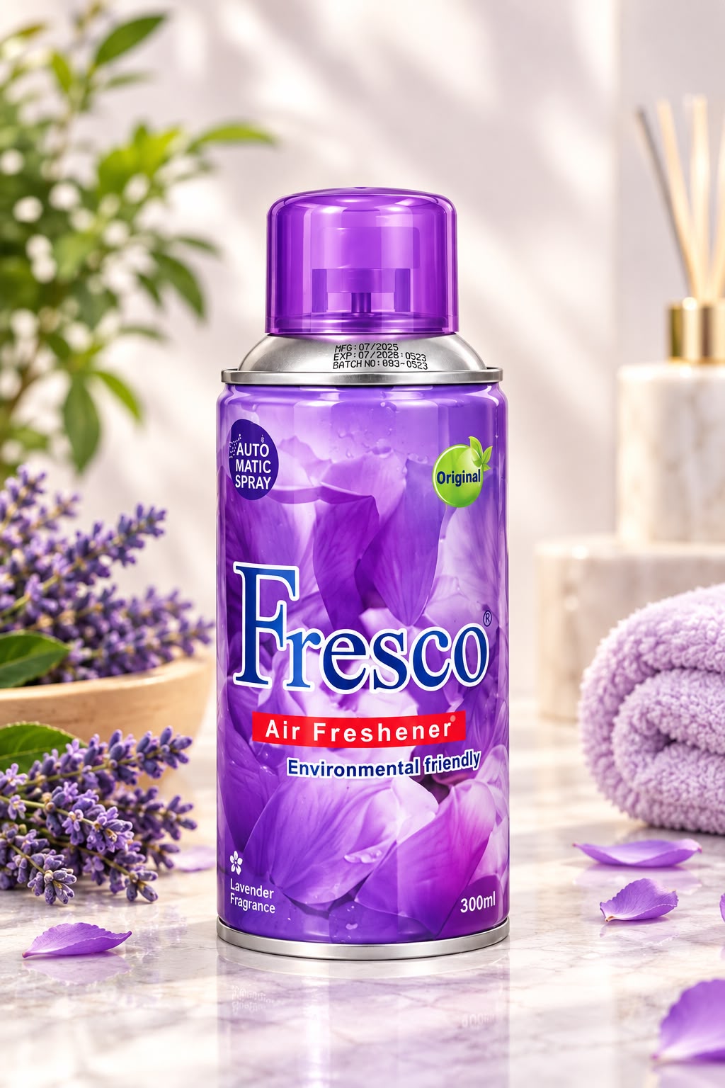Freshup Automatic Air Freshener Dispenser | Remote Control | Fresco Jasmine Refill | Batteries Included