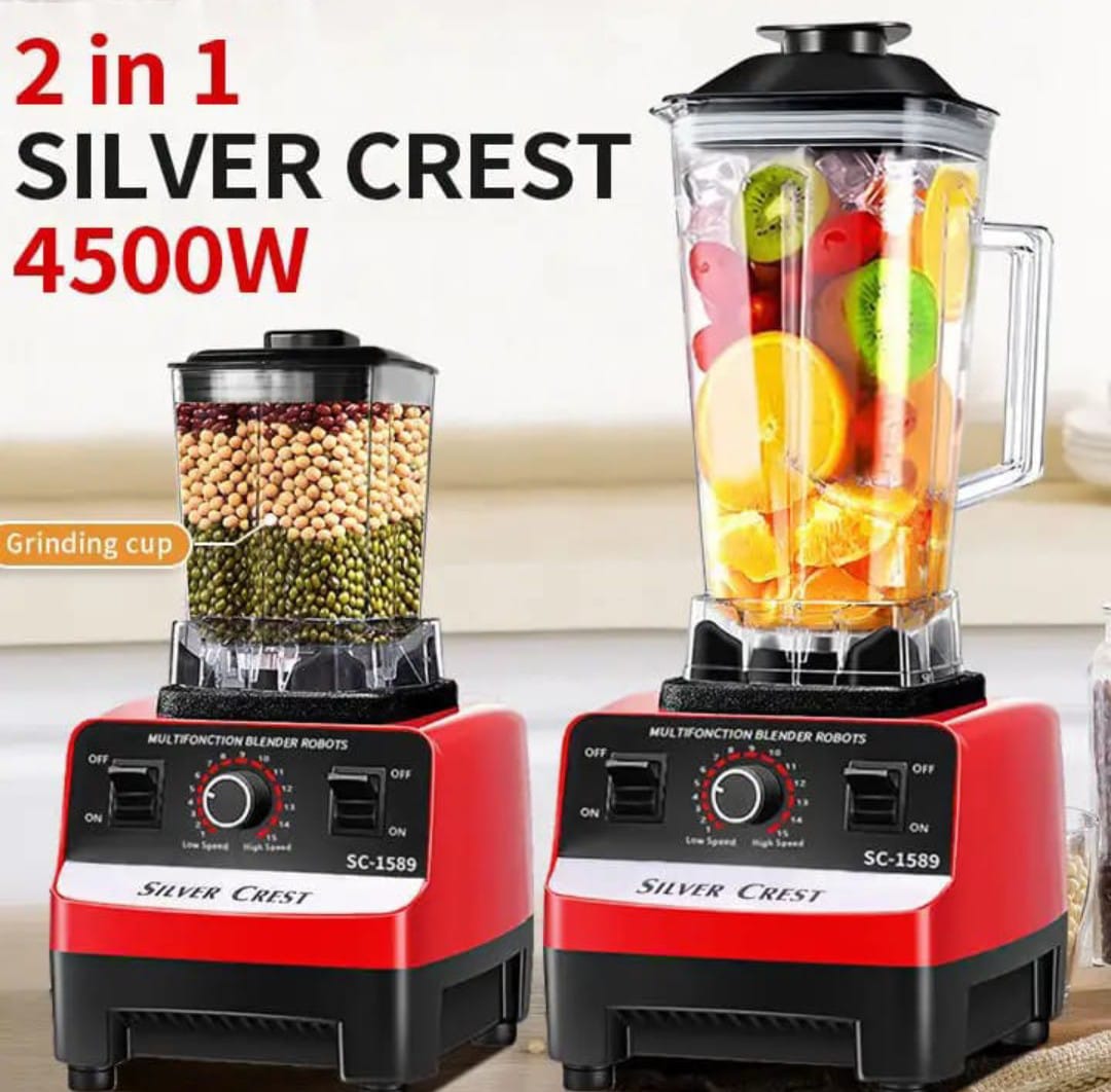 Silver Crest SC-1589 2 in 1 4500W grinding and blending cups