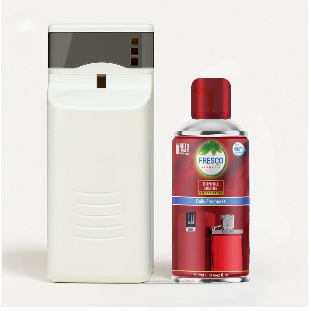 Automatic Air Freshener Dispenser Deluxe Model with Free Fragrance Refill & Batteries