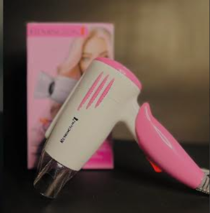 Remington mini foldable hair dryer pink and white with original box