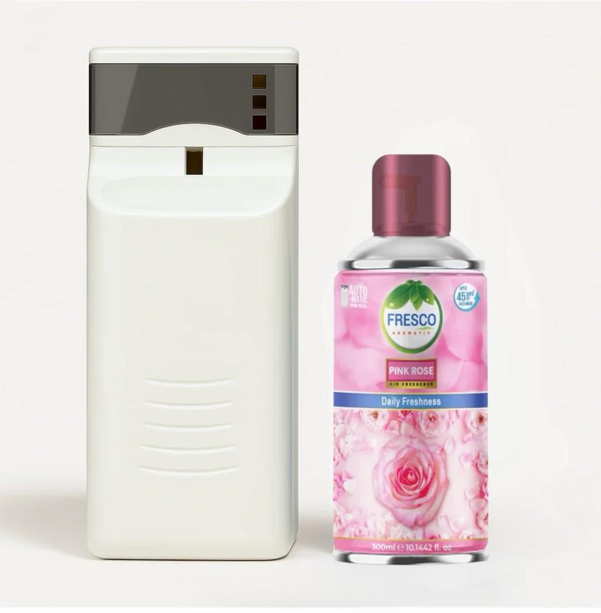 Automatic Air Freshener Dispenser Deluxe Model with Free Fragrance Refill & Batteries